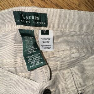 Lauren Ralph Lauren Beige Pants relaxed fit jeans